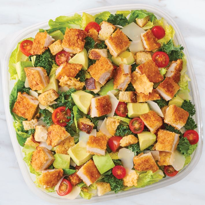 Crispy Chicken & Avo Caesar Salad