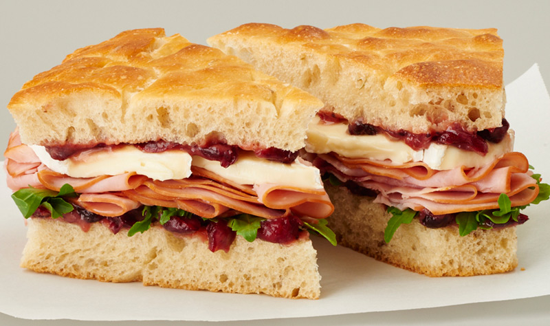 Ham & Brie on Rosemary Focaccia